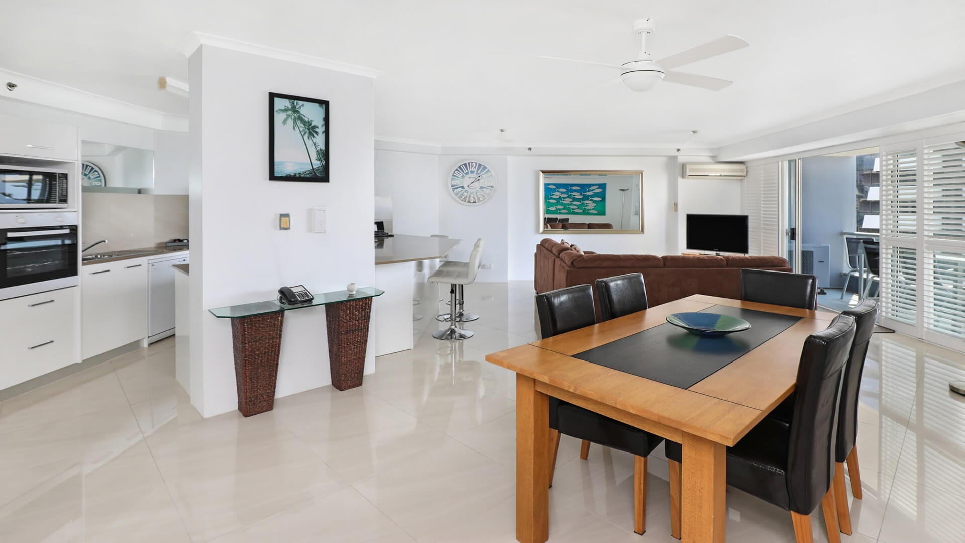 ULTIQA Points North. Superior 2 Bedroom Ocean View Apartment. Lounge, Dining and Kitchen Areas.