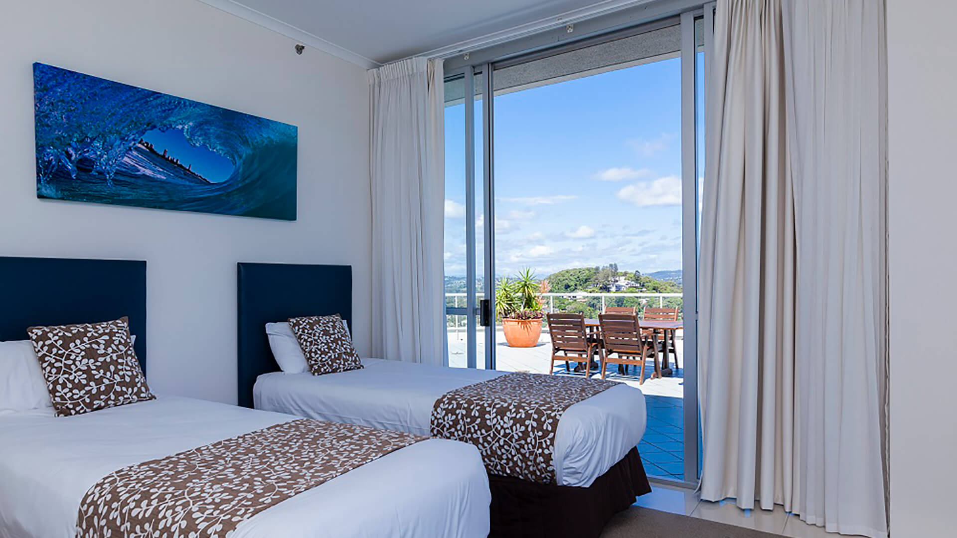 ULTIQA Points North. 4 Bedroom Oceanfront Penthouse. Bedroom with Balcony. 