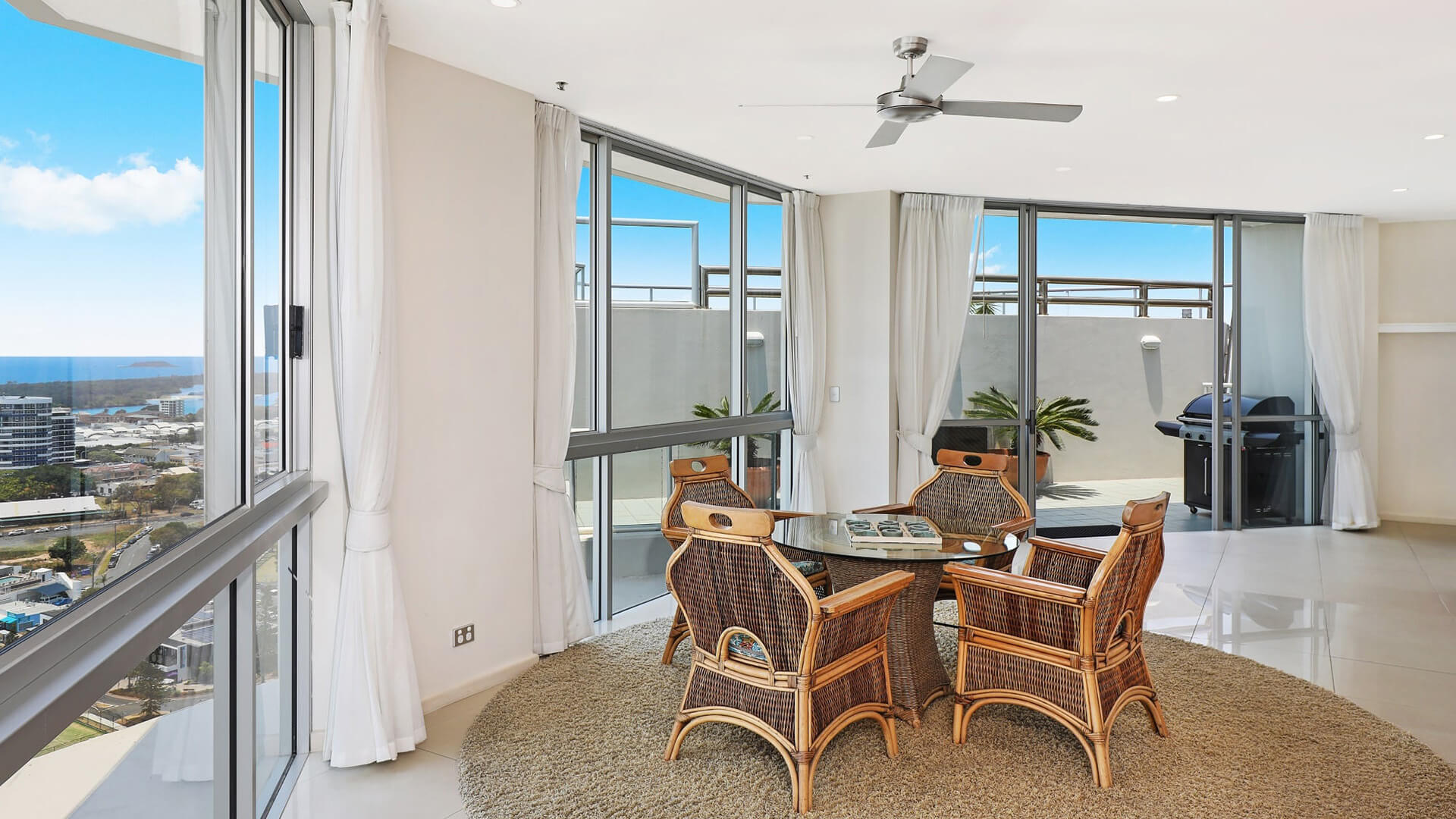 ULTIQA Points North. 4 Bedroom Oceanfront Penthouse. Lounge and Dining Areas.