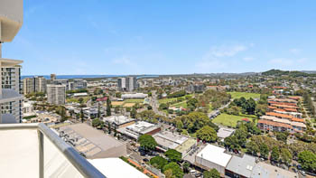 Panoramic Coolangatta skyline views from your ULTIQA Points North balcony.