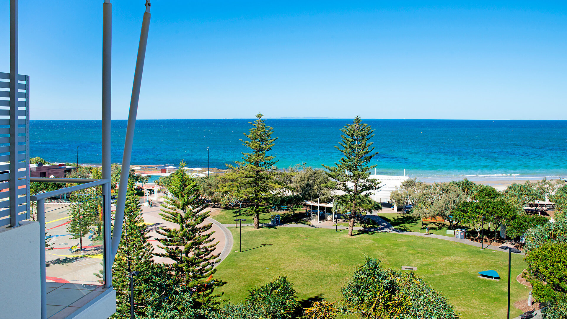 Beachfront and ocean views from 2 Bedroom 1 Bathroom Apartment at ULTIQA Shearwater Resort.