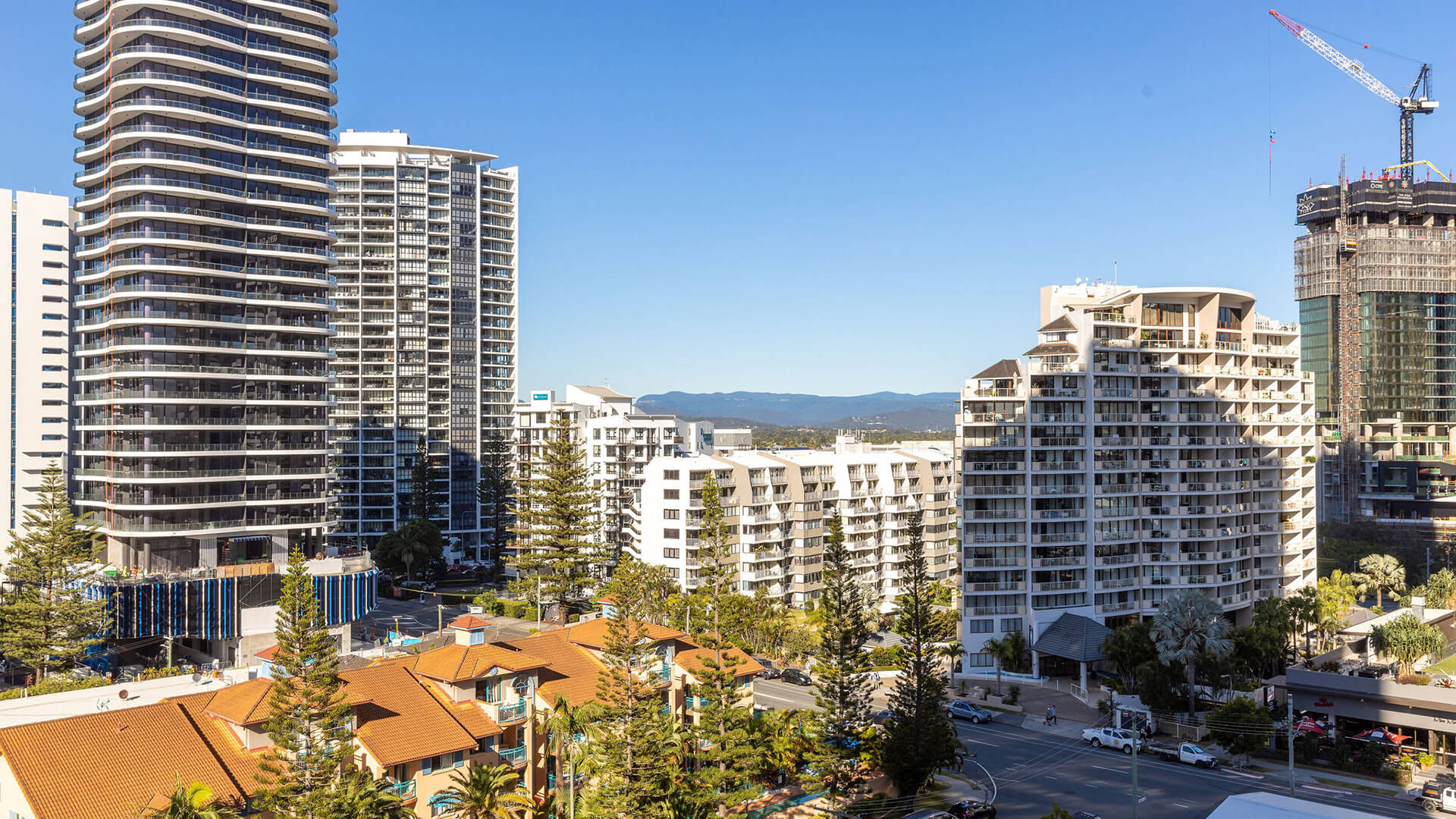 Cityscape and hinterland views from ULTIQA Signature at Broadbeach.