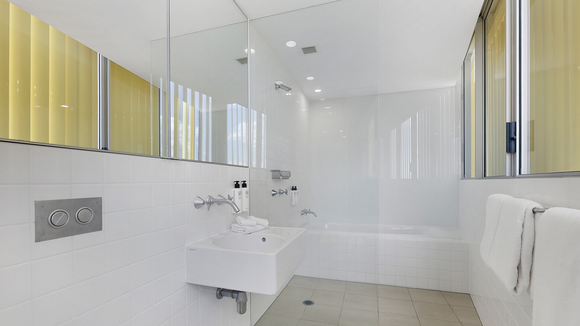Bathroom in 4 Bedroom Ocean View Apartment at ULTIQA Air on Broadbeach.