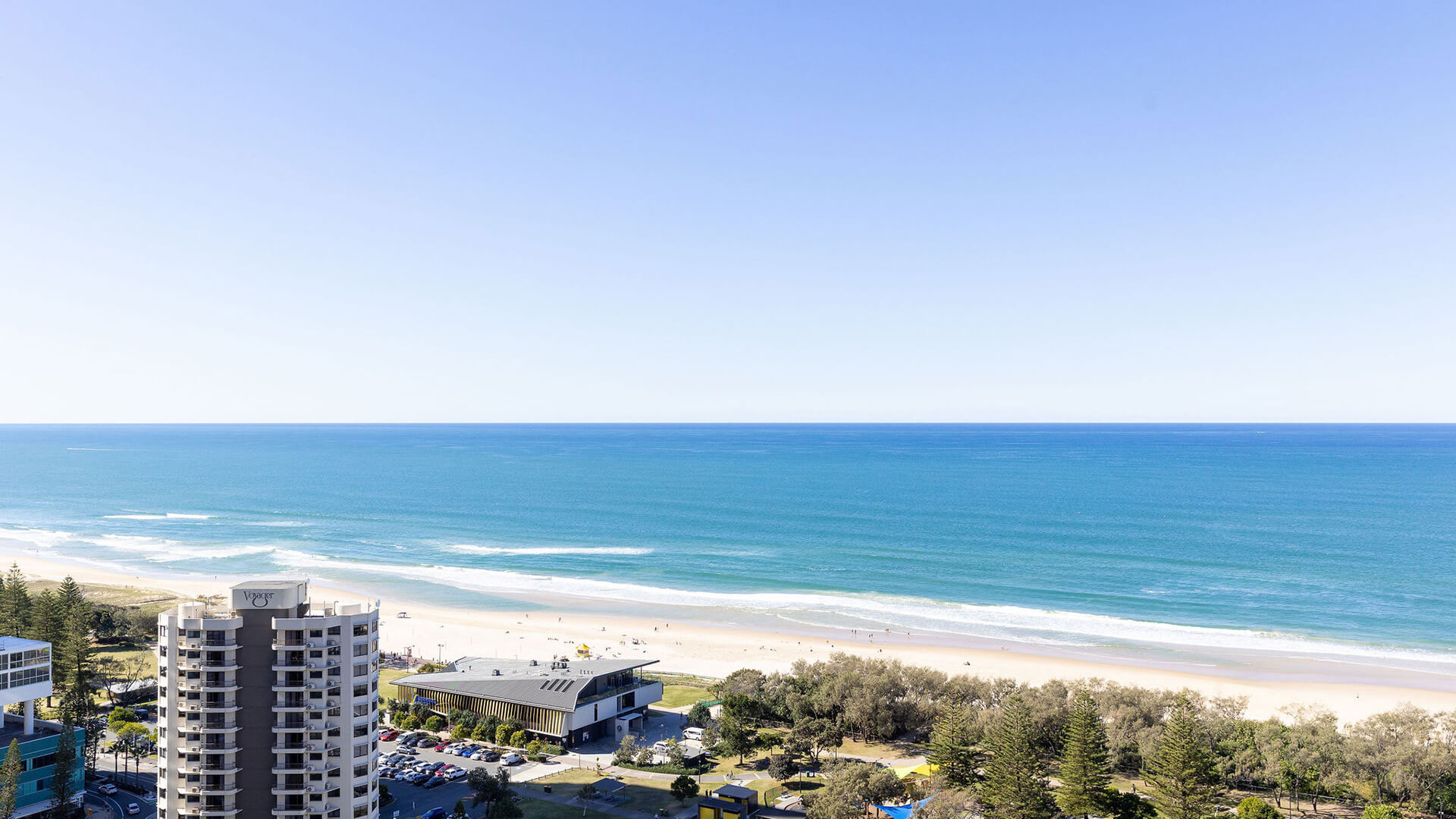 Ocean view from 2 Bedroom Ocean View Suite Premium at ULTIQA Signature at Broadbeach.